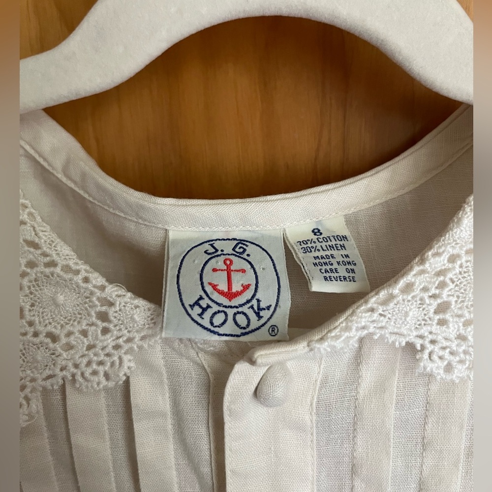 Vintage Cream Blouse - Picture 2 of 5